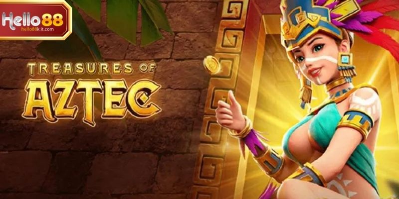 Giao diện quay hũ aztec với biểu tượng văn hóa cổ đại đặc trưng