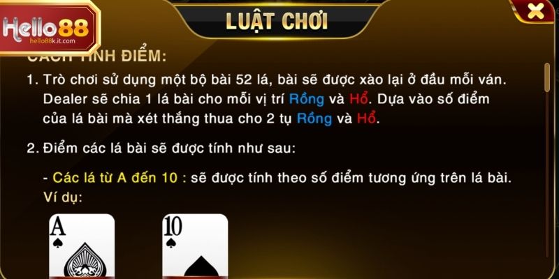 Nhịp ván nhanh và kết quả hiển thị tức thì trong rồng hổ online